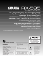Yamaha RX-595-Owners-Manual